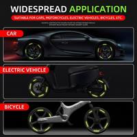 Bande réfléchissante pour roue de voiture, bande en caoutchouc anti-collision pour pneu, autocollant décoratif créatif pour moto et scooter, universel