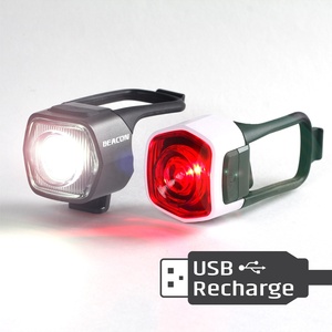 LUMIXELL 30lm Phare de vélo LED rechargeable USB-C, étanche IPX4, en ABS, pour la conduite nocturne, feu arrière portable - Product Image 5