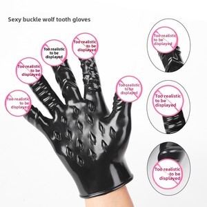 Guante de Silicona con Diseño de Diente de Lobo para Adultos, Estimulación de Dedos, Impermeable, Texturizado, Suave, Reutilizable y Lavable para Mujeres y Sexo Lésbico - Product Image 5