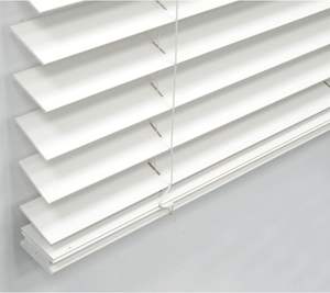 Persianas de Madera Sintética de Alta Calidad, Persianas Venecianas de Madera Sintética sin Cordones, Persianas de Madera Sintética de 2 Pulgadas - Product Image 3