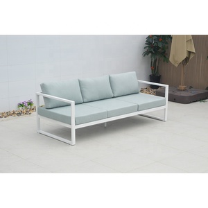Juego de Sofás de Aluminio de Diseño Contemporáneo Simple para Hotel, <span class=keywords><strong>Villa</strong></span>, Apartamento, Uso en Patio Exterior y Jardín con Cojín de Asiento - Product Image 5