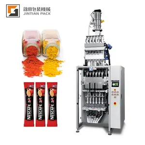 Automatic vertical multi lane Coffee Protein Milk Powder stick bag packaging machine High speed Sachet packing machine