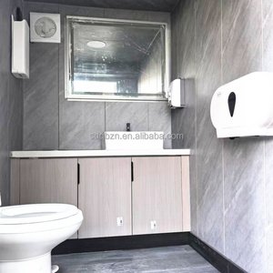 Toilettes mobiles de luxe OEM, portables, à 2 ou 4 cabines, pour l'extérieur, avec <span class=keywords><strong>un</strong></span> design moderne, en panneaux sandwich, chariot, fourgon - Product Image 5