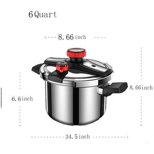 Highly Quality <b>Induction</b> <b>Cooker</b> 316 Stainless Steel <b>Pressure</b> <b>Cooker</b> Cast Iron Bottom Non-Stick Exterior Eco-Friendly Design - Product Image 4