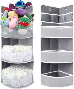 Child-Friendly Soft Corner <b>Shelf</b> Safe Hanging Organizer for Sundries Toys Stuffed Animals Diapers Wall Mount <b>Storage</b> Living Room - Product Image 1