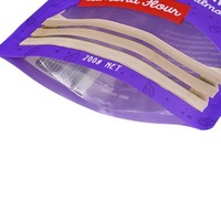 Sacs en plastique imprimés personnalisés de marque à 3 joints latéraux avec logo en relief et encre métallique Emballage de produit de qualité supérieure