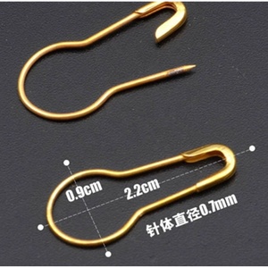 Nouvelle vente de produits : Épingle de sûreté suspendue en forme de poire, noir doré, noir canon de fusil, pour étiquettes de vêtements - Product Image 2