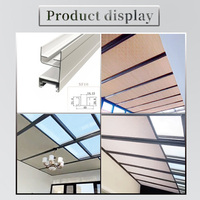Fabricant professionnel, vente en gros de rails pour stores en nid d'abeille électriques horizontaux avec installation intégrée, matériau métallique