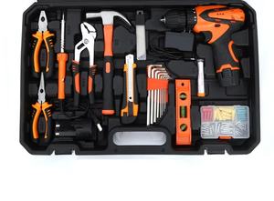 Juego de Herramientas para el Hogar Duradero, Kit Completo Multifuncional para Reparaciones Eléctricas y Carpintería, Herramientas de Acero al Carbono con Estuche de Almacenamiento - Product Image 2