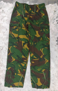 Pantalones a prueba de viento DPM tácticos británicos originales de los años 1970 con cierre de cinturón cruzado Pantalones de combate <span class=keywords><strong>Woodland</strong></span> - Product Image 3
