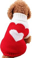 Pull pour chien en forme de cœur de fraise OEM, tricot traditionnel, chaud printemps/automne, MOQ 200, couleur/logo personnalisé