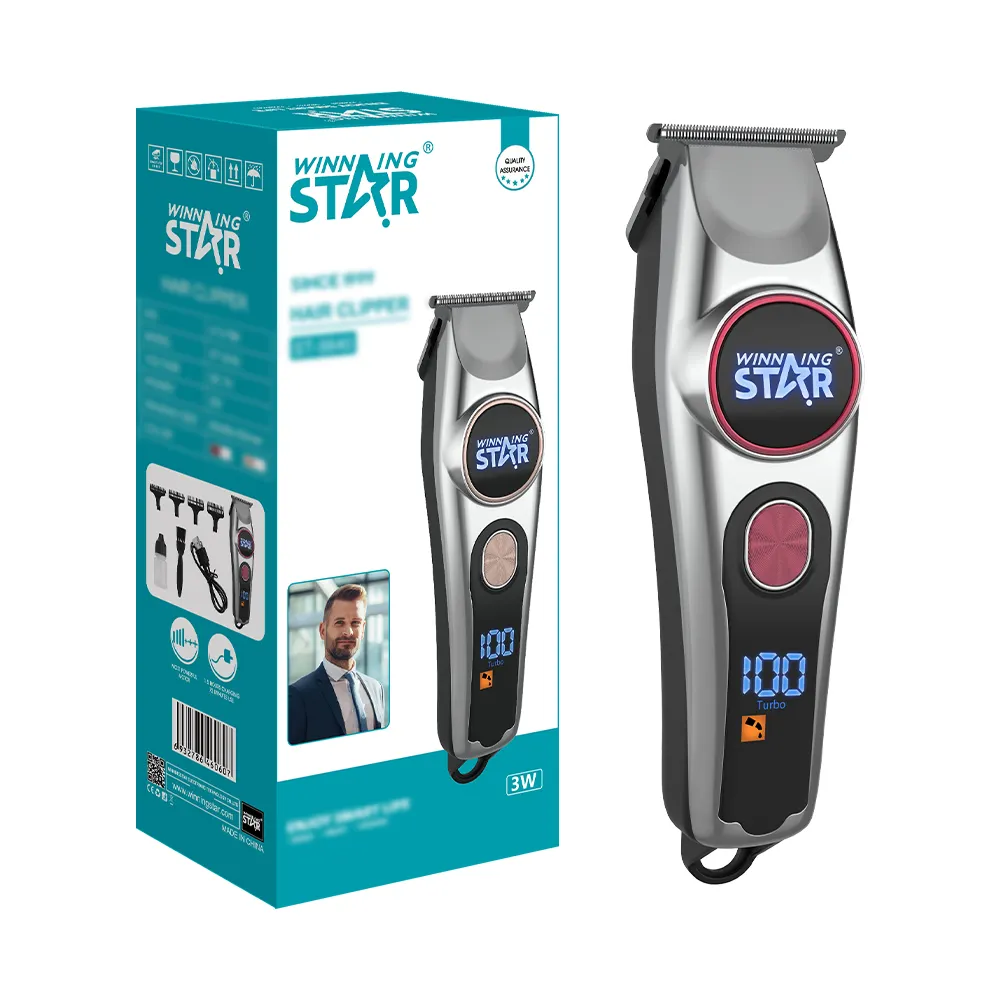 WINNING STAR ST-5640 Digital And Light Display Barber Tools Electric Baby Hair Clippers Cordless Hair Cut Machine Kids Trimmer