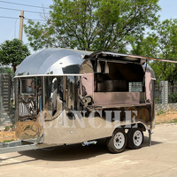 Remorque de nourriture de campeur mobile de prix usine Offre Spéciale/gâteau de gaufre Pizza crème glacée Pizza Hot Dog Camping camion de nourriture chariot de nourriture