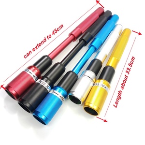 5สีทนทานเก้า-Ball Club อลูมิเนียม Telescopic สระว่ายน้ำ Cue 33.5ซม.ขยาย45ซม.สนุ๊กเกอร์ Extenders - Product Image 1
