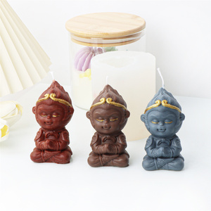 <span class=keywords><strong>Moule</strong></span> à bougie en silicone fait main pour sculpture de Bouddha, dieu <span class=keywords><strong>oriental</strong></span> Guanyin Tathagata, design Bouddha à quatre faces, pour résine et plâtre - Product Image 6