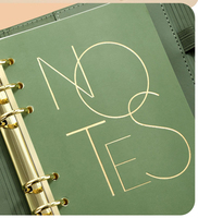 Coffret Cadeau Luxe GF A5 – Carnet en PU à Trois Volets avec Fermeture Magnétique, Bloc-Notes à Feuillets Amovibles, Journal Personnalisable avec Logo pour Écoles et Cadeaux d'Entreprise