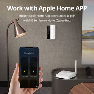 Zemismart สวิตช์ชื่อ <span class=keywords><strong>ZigBee</strong></span> DIY ทำงานกับ Tuya หน้าจอแสดงผลอัจฉริยะสวิตช์ไฟทางกายภาพพร้อมจอแอลซีดี Alexa Google Home - Product Image 3