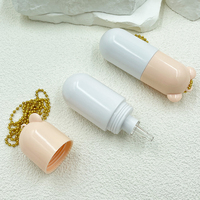 Flacon compte-gouttes mignon en forme d'ours de 30 ml avec chaîne, flacon vide en plastique pour emballages cosmétiques