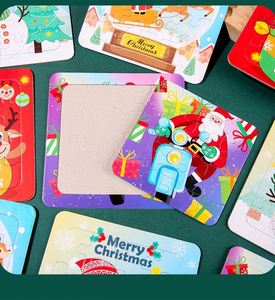 Rompecabezas Navideño para Niños, Rompecabezas de Papel Hecho a Mano con Diseño de Papá Noel, Mini Rompecabezas para Primaria - Product Image 5