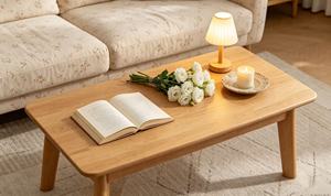 Modern Solid Wood Coffee <b>Table</b> Scandinavian Design Living Room Furniture Decorative Minimalist Style - Product Image 3