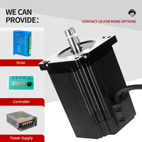 Kit moteur pas à pas hybride Kaihong 86x86x100+22mm 6.5nm Nema 34 à boucle fermée 2 phases 48VDC avec encodeur et driver HBS86H pour applications CNC