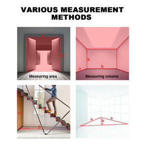 Mufasha Laser Khoảng Cách Meter 60M Laser Rangefinder Đo Kỹ Thuật Số Khu Vực Khối Lượng Mini Cầm Tay Phạm Vi Finder Thiết Bị Đo - Product Image 5