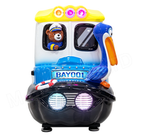 Machine de jeu vidéo interactive pour enfants, à monnayeur, avec balançoire éducative en fibre de verre pour intérieur, pour centres commerciaux, en anglais