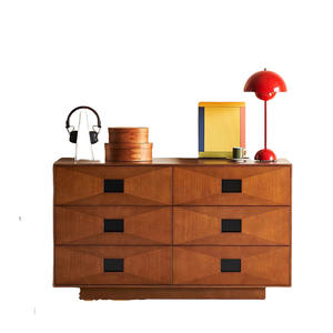 Cómoda Modular Vintage de Estilo Retro Francés, Mueble de Madera Maciza con Cajones, Aparador de Almacenamiento para Dormitorio, Mueble para Sala de Estar - Product Image 5