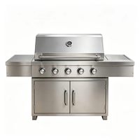 Maßgefertigte, verstellbare Gasgrill-Schränke und -Inseln aus Edelstahl mit Drehknopfsteuerung, Hochdruckschutz, einfach zu montieren
