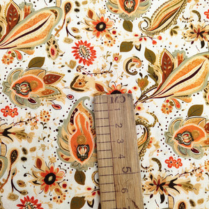 Tissu imprimé <span class=keywords><strong>indien</strong></span> Paisley en mélange de <span class=keywords><strong>coton</strong></span> et polyester, idéal pour les projets de couture DIY faits main – Vente flash - Product Image 3