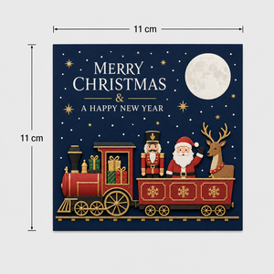 Carte de vœux de Noël pop-up en papier, boîte 3D en papier, Père Noël, Casse-Noisette, Renne, avec enveloppe pour cadeau de saison - Product Image 3