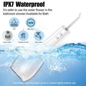 NINGJU Wiederaufladbarer 500ML Kabelloser Tragbarer Zahnreiniger Dentaler Mundduschen-Wasserstrahl Elektrischer Wasserflosser - Product Image 4