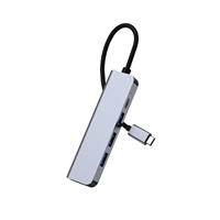 Adaptador Multipuerto USB a USB C 2 en 1, 7 Puertos USB 3.0 y USB 2.0, Tipo C, Alimentación de Datos, Base de Conexión, Aleación de Aluminio