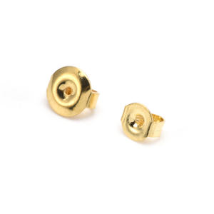 Gold Wholesale Stainless Steel Earplugs Handmade Diy <strong>Earring</strong> Accessories Ear Nut <strong>Locking</strong> <strong>Earring</strong> <strong>Backs</strong> - Product Image 4