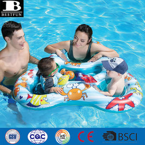 โรงงานไวนิลความปลอดภัยพองมอนนี่ & un คู่เด็กผู้ขับขี่ที่นั่งว่ายน้ําทนทานพีวีซีระเบิดฝาแฝดเด็กว่ายน้ําเรือลอย - Product Image 3