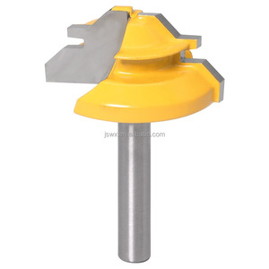 WEIX 45 °   Fraise <span class=keywords><strong>à</strong></span> joint de serrage haute précision en carbure pour le travail du <span class=keywords><strong>bois</strong></span> et le raccordement de panneaux - Product Image 2