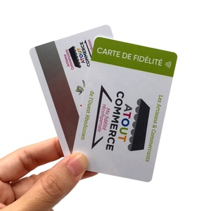 Cartes magnétiques en PVC personnalisées, surface brillante, mate ou brossée, impression offset, cartes professionnelles/cadeaux, logo personnalisé, 85,5x54 mm, MOQ 500 pièces - Product Image 2