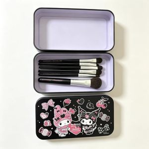 Set Professionale di Trucco con Polvere Rosa, Pennello Piatto e a Ventaglio con Setole Sintetiche <span class=keywords><strong>per</strong></span> Viso, Occhi, Labbra, Correttore e Blush - Product Image 6