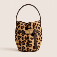 Sac à bandoulière en cuir naturel LZ OEM ODM, sac seau vintage avec fermoir tournant, petit sac fourre-tout à poignée supérieure, sac à bandoulière pour femme