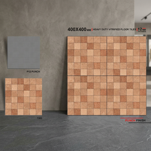 Carreaux de sol en porcelaine émaillée numérique Vistaar Black 400x400mm (16x16 pouces) pour parking, 12mm, usage intensif, pour extérieur - Product Image 5