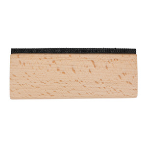 Solid Wood Manual Depilator For Cashmere Sweaters And Coats Reusable Clothes Brush With Black <b>Rubber</b> <b>Strip</b> - Product Image 1