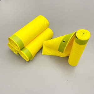 Sacs poubelle biodégradables compostables jetables écologiques en plastique avec cordon de serrage - Product Image 3