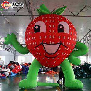 Modèle <span class=keywords><strong>de</strong></span> fruit <span class=keywords><strong>de</strong></span> publicité extérieure ballon gonflable rouge <span class=keywords><strong>de</strong></span> fraise <span class=keywords><strong>de</strong></span> réplique modèle gonflable <span class=keywords><strong>de</strong></span> baie avec le ventilateur - Product Image 2