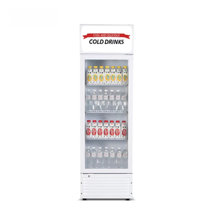 Congelador vertical para supermercado con puertas de vidrio individuales, exhibidor enfriador de bebidas energéticas para equipos de refrigeración - Product Image 6