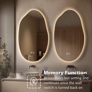 Espejo antivaho moderno con iluminación LED de bajo consumo, proporciona una iluminación uniforme para el aseo personal - Product Image 6