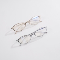 Monturas Ópticas Metálicas de Diseño Nuevo, Gafas Ovaladas Pequeñas, Logotipo Personalizado, Fabricante, Venta al Por Mayor, Protección UV400, Receta Médica