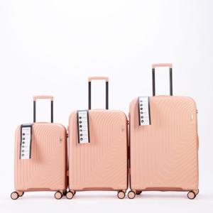 Ensemble de valises à roulettes modernes en PP léger avec logo personnalisé en gros, 3 pièces, 20 pouces, 24 pouces, 28 pouces, ensemble de valises de voyage - Product Image 2