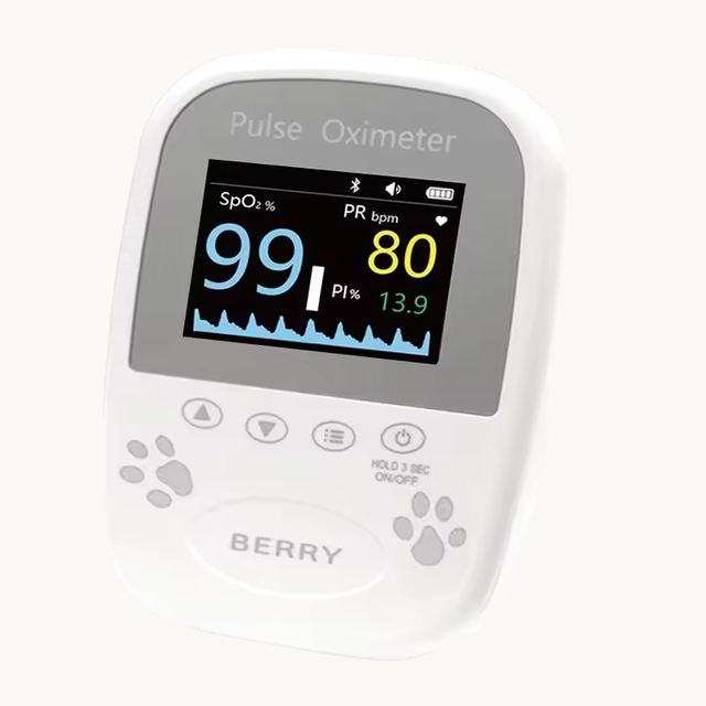 Automatic Portable Handheld Veterinary Pulse Oximeter for Dogs Cats Small Animals SpO2 Pulse Rate Monitor OEM ODM Manufacturer