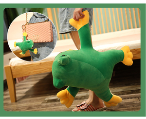 Porte-clés en peluche de <span class=keywords><strong>grenouille</strong></span> verte, mini jouets en peluche, meilleure promotion, animal en peluche - Product Image 4