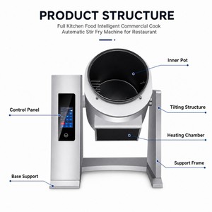 Robot de cuisine intelligent pour restaurant et hôtel : Machine automatique de cuisson <span class=keywords><strong>du</strong></span> riz frit et de sauté (Wok) - Product Image 4